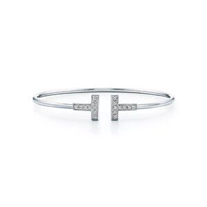 Tiffany “T” diamond bracelet in 18k White Gold